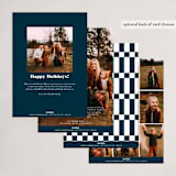 "Proof" - Holiday Cards in Navy by Anna Elder - Back of Card Options