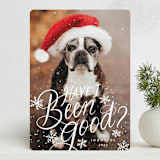 "Have I Been Good" - Holiday Cards in Snow by Becky Nimoy - Front