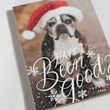 "Have I Been Good" - Holiday Cards in Snow by Becky Nimoy - Detail
