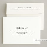 "Sloane" - Holiday Cards in Snow by Morgan Kendall - FREE Recipient Addressing