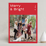 "Format" - Holiday Cards in Cherry by Bethan - Front