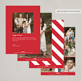 "Format" - Holiday Cards in Cherry by Bethan - Back of Card