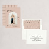 "Peace Joy Love" - Holiday Cards in Eggnog by Leah Ragain - Assembled