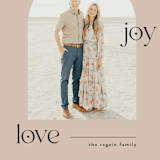 "Peace Joy Love" - Holiday Cards in Eggnog by Leah Ragain - Detail