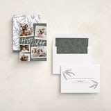 "Collage Scatter" - Holiday Cards in Sage by Melanie Severin - Assembled