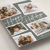 "Collage Scatter" - Holiday Cards in Sage by Melanie Severin - Detail