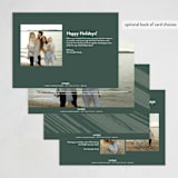 "Camber" - Holiday Cards in Juniper by Snow and Ivy - Back of Card Options