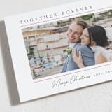 "Together Forever" - Holiday Cards in Cranberry by Chris Griffith - Detail