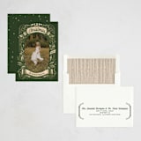 "Chalky" - Holiday Cards in Evergreen by GeekInk Design - Assembled