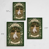 "Chalky" - Holiday Cards in Evergreen by GeekInk Design - Formats Available
