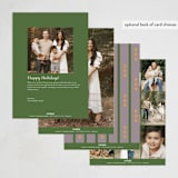 "Folk Frame" - Holiday Cards in Kraft by Sumak Studio - Back of Card Options