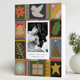 "Folk Frame" - Holiday Cards in Kraft by Sumak Studio - Folded Card