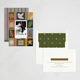 "Folk Frame" - Holiday Cards in Kraft by Sumak Studio - Assembled