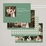 "Swiss" - Holiday Cards in Sage by Julie Murray - Back of Card Options