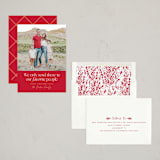 "Favorite People" - Holiday Cards in Poinsettia by Robert and Stella - Assembled