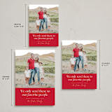 "Favorite People" - Holiday Cards in Poinsettia by Robert and Stella - Formats Available