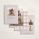 "Helping" - Holiday Cards in Bone by Hudson meet Rose - Back of Card Options