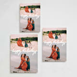 "Script Duo" - Holiday Cards in Snowman by Ekko Studio - Formats Available