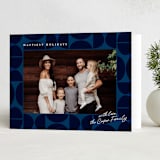 "Mod Frame" - Holiday Cards in Lapis by Kerry Doyle - Folded Card