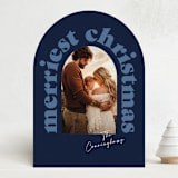 "Merriest Christmas Cheer" - Holiday Cards in Frost by Ashley Cuccio - Front