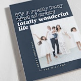"Totally Wonderful" - Holiday Cards in Navy by Robert and Stella - Detail