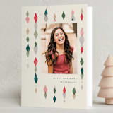 "Bejeweled" - Holiday Cards in Cranberry by Vivian Yiwing - Folded Card