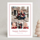 "Classy frame" - Holiday Cards in Poinsettia by Stacey Meacham - Front