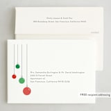 "Ornament Display" - Holiday Cards in Holly Berry by Robin Ott - FREE Recipient Addressing