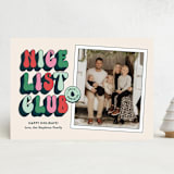 "Nice List" - Holiday Cards in Marshmallow by Shari Margolin - Front