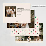 "Nice List" - Holiday Cards in Marshmallow by Shari Margolin - Back of Card Options