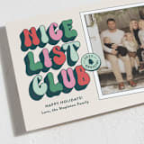 "Nice List" - Holiday Cards in Marshmallow by Shari Margolin - Detail