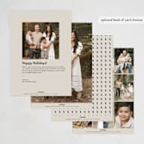 "Retro Weave" - Holiday Cards in Forest by Wendy Chung - Back of Card Options