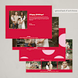 "What a Joy!" - Holiday Cards in Bubblegum by Lauren Chism - Back of Card