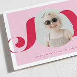 "What a Joy!" - Holiday Cards in Bubblegum by Lauren Chism - Detail