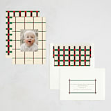 "Fine Line" - Holiday Cards in Almond by Baumbirdy - Assembled