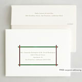"Fine Line" - Holiday Cards in Almond by Baumbirdy - FREE Recipient Addressing