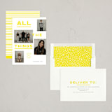 "All the Things" - Holiday Cards in Lemon Meringue by Robin Ott - Assembled