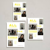 "All the Things" - Holiday Cards in Lemon Meringue by Robin Ott - Formats Available