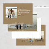 "Season Filled With Joy" - Holiday Cards in Ivory by Jackie Mangiolino - Back of Card Options