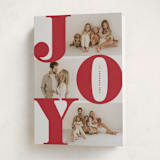 "Bold Joy" - Holiday Cards in Berry by Brianne Larsen - Folded Card