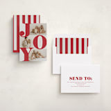 "Bold Joy" - Holiday Cards in Berry by Brianne Larsen - Assembled