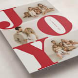 "Bold Joy" - Holiday Cards in Berry by Brianne Larsen - Detail