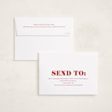 "Bold Joy" - Holiday Cards in Berry by Brianne Larsen - FREE Recipient Addressing