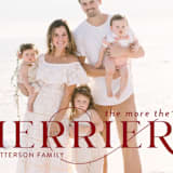 "More and Merrier" - Holiday Cards in Cherry by Yaling Hou Suzuki - Detail