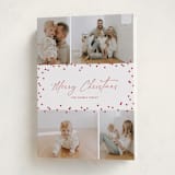 "Festive Dots" - Holiday Cards in Poinsettia by Wendy Chung - Folded Card