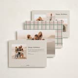 "Autuer" - Holiday Cards in Snow by Robert and Stella - Back of Card Options