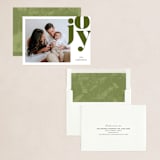 "Joy Above" - Holiday Cards in Olive by John Paul - Assembled