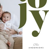 "Joy Above" - Holiday Cards in Olive by John Paul - Detail