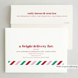 "Much Brighter" - Holiday Cards in Berry by Jessica Corliss - FREE Recipient Addressing