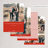 "Sketched Holly Frame" - Holiday Cards in Mist by Katharine Watson - Back of Card Options